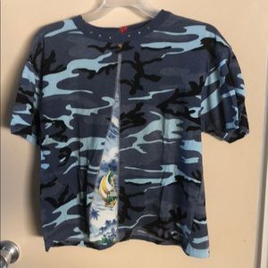 Burning Torch Camoflage stylish shirt